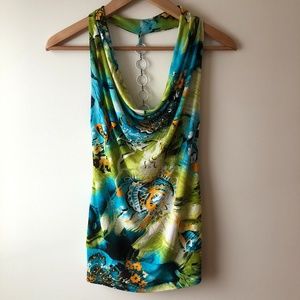 RIPE Multicolour Top with Metal Racer Back
